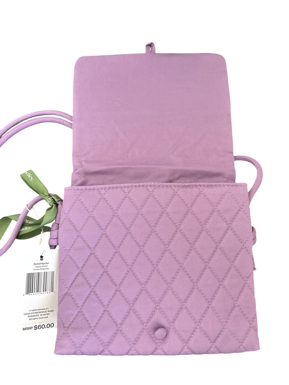 Vera Bradley Purple Lavender Quilted Crossbody Bag NWT - Picture 3 of 4